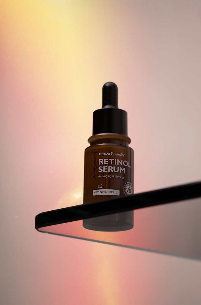 Retinol anti-ageing serum for a UK evening skincare routine
